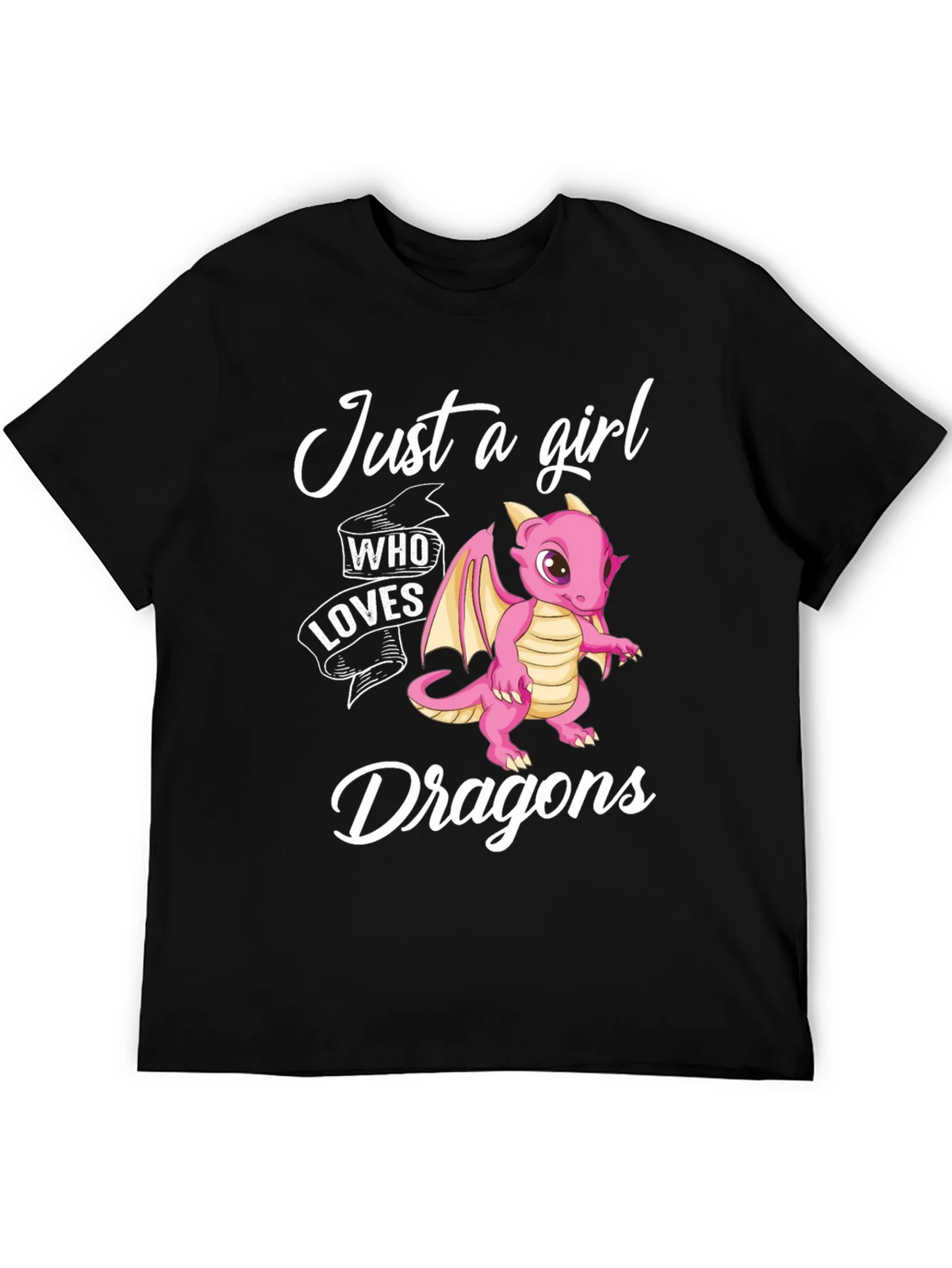 Just a Girl Who Loves Dragons Graphic T-Shirt product image 4