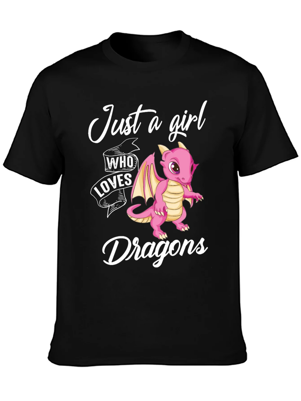 Just a Girl Who Loves Dragons Graphic T-Shirt product image 2