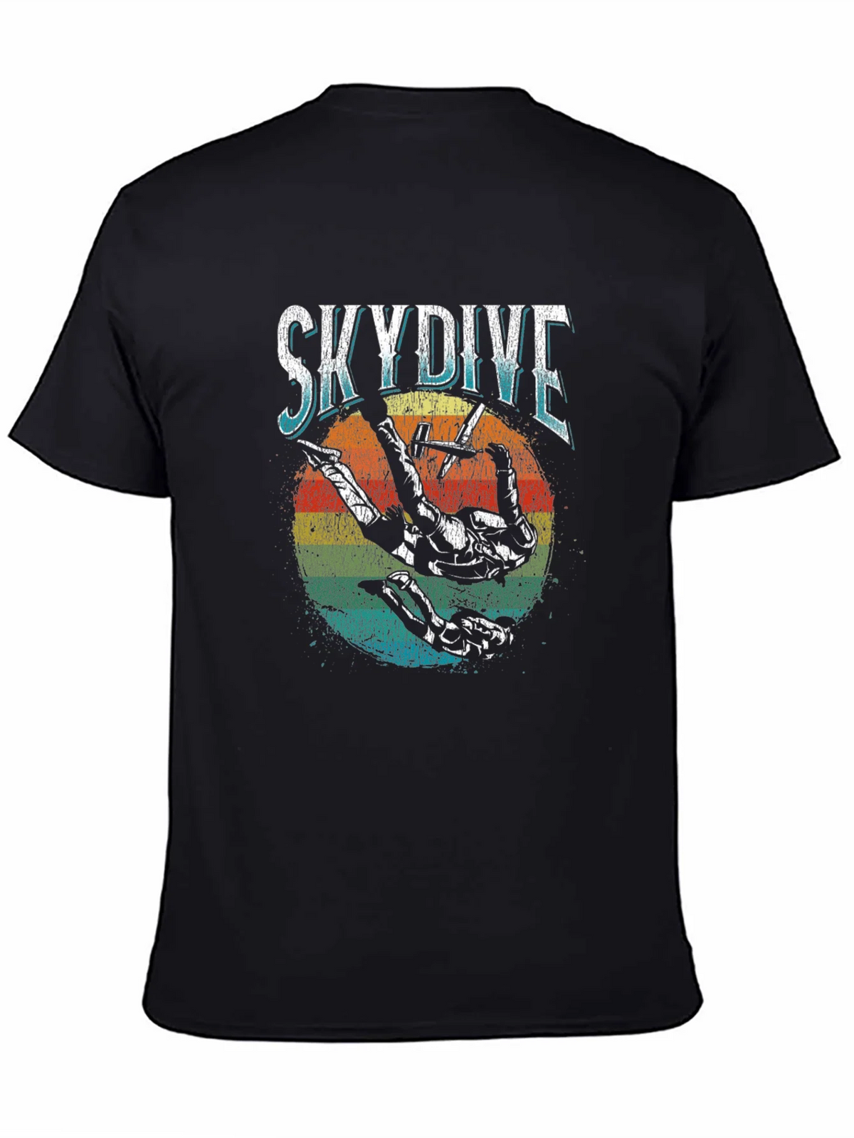 Skydiving T-Shirt Retro Style Black product image 4