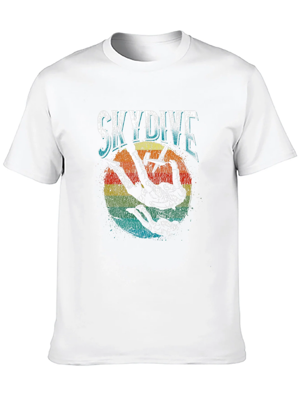 Skydiving T-Shirt Retro Style Black product image 9