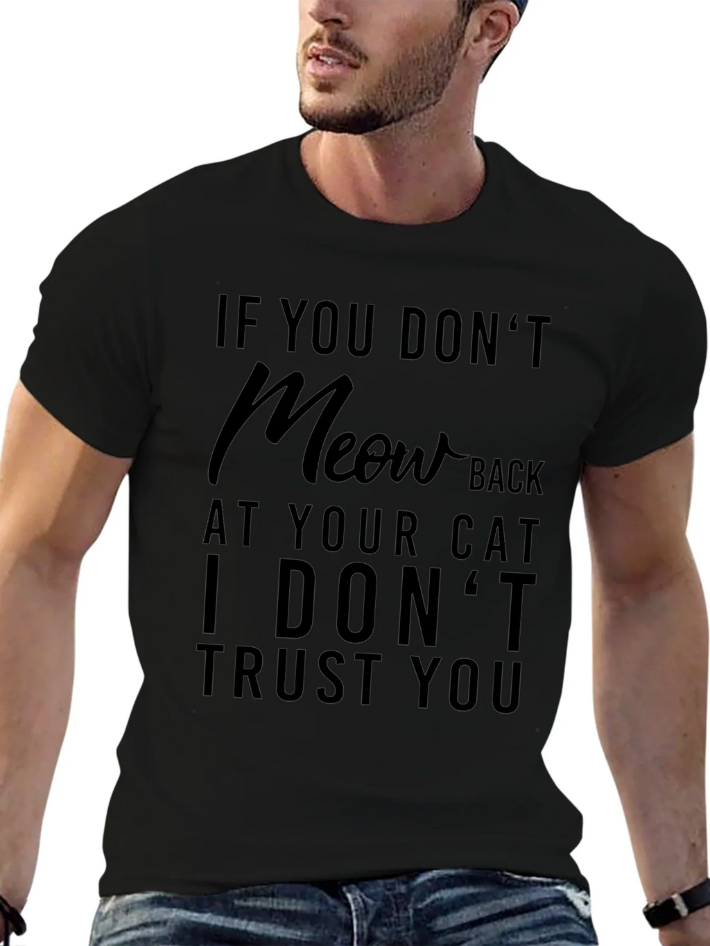 Funny Cat Lover T-Shirt - If You Dont Meow Back product image 5