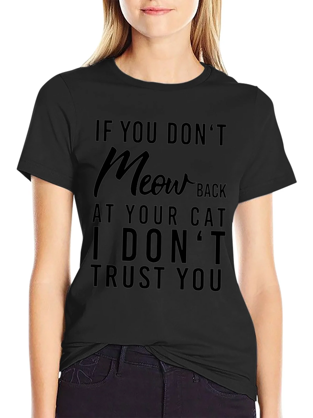 Funny Cat Lover T-Shirt - If You Dont Meow Back product image 2