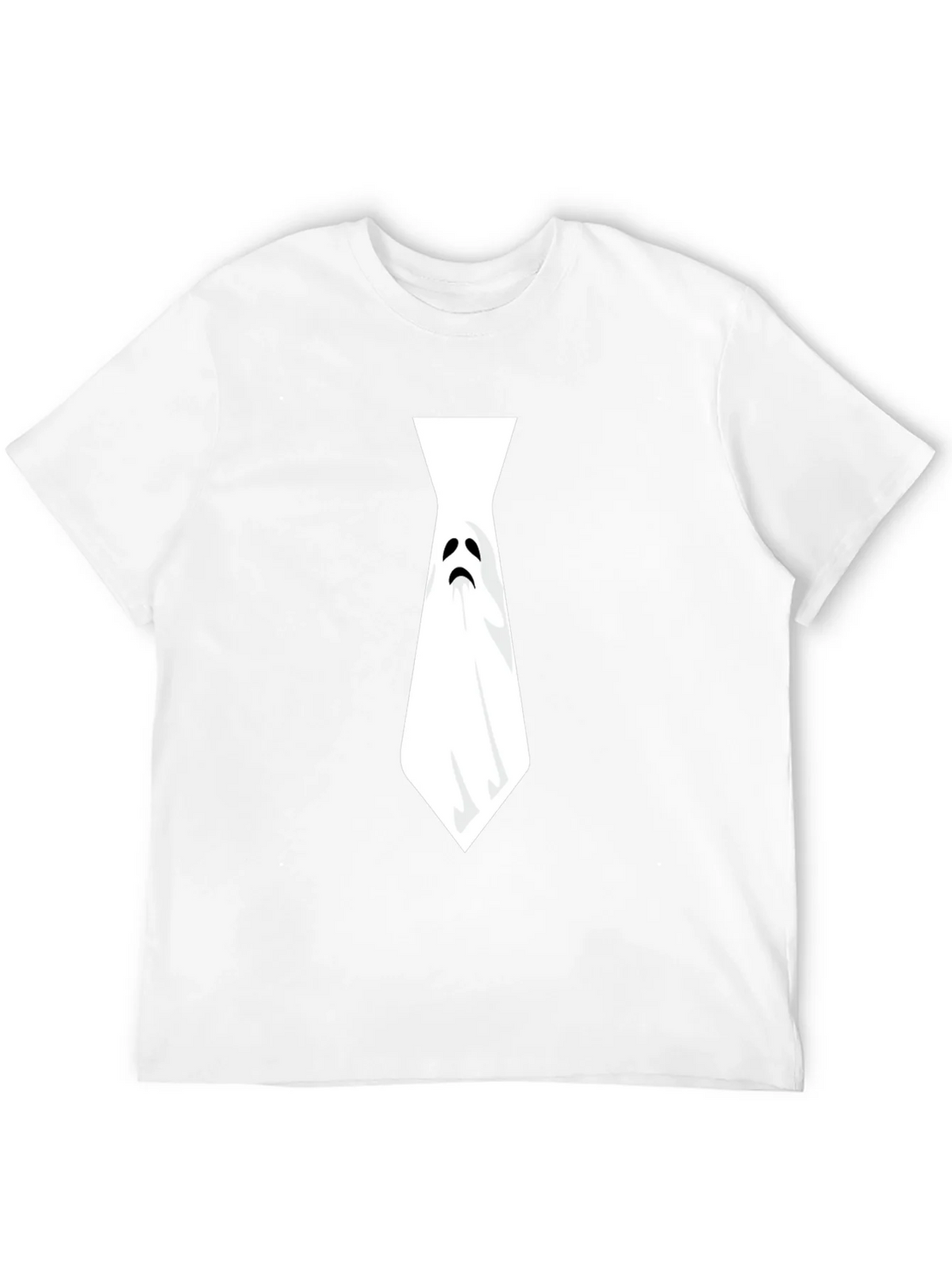 Ghost Tie Graphic Tee - Halloween Humor Shirt product image 11