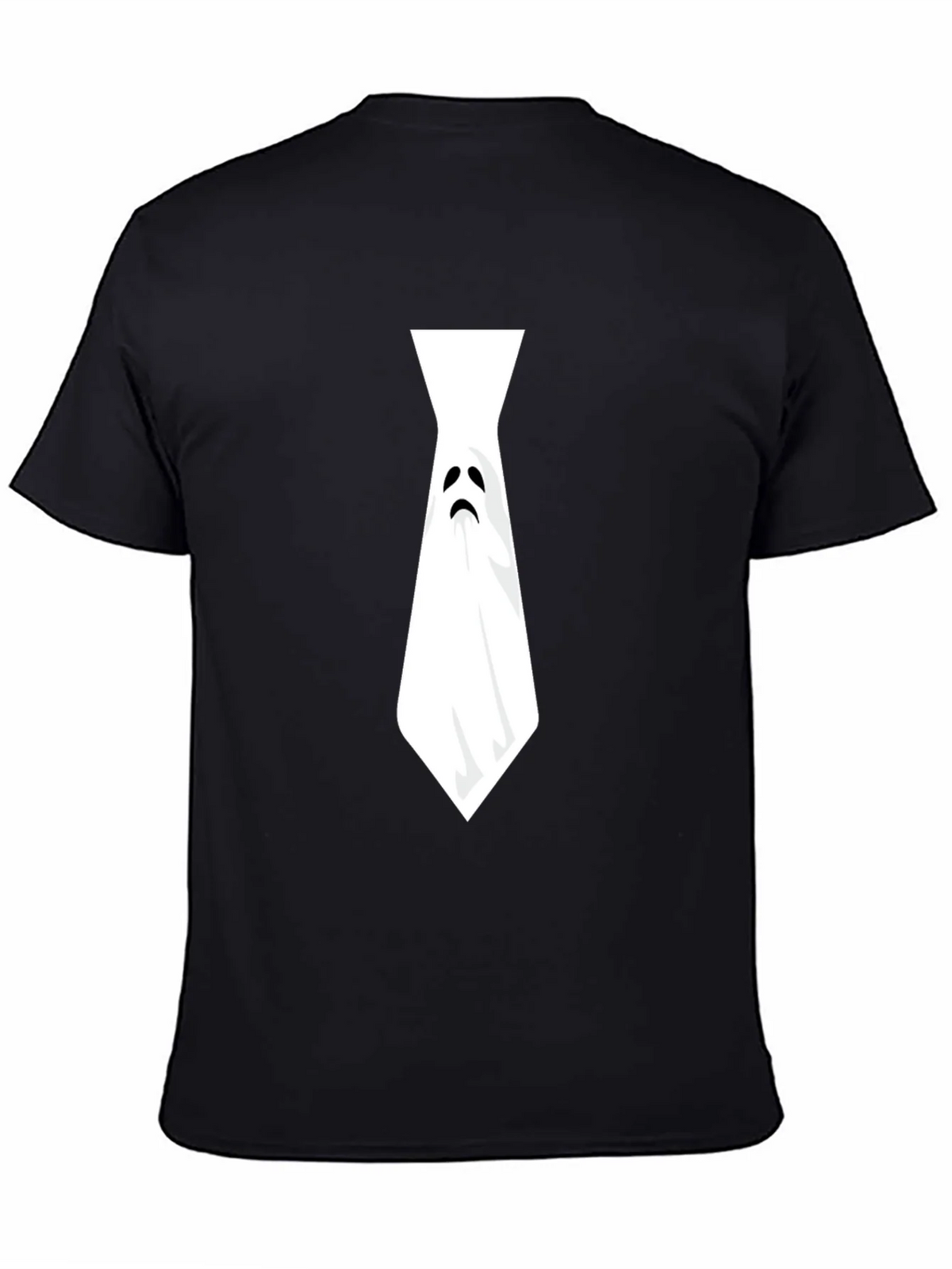 Ghost Tie Graphic Tee - Halloween Humor Shirt product image 4
