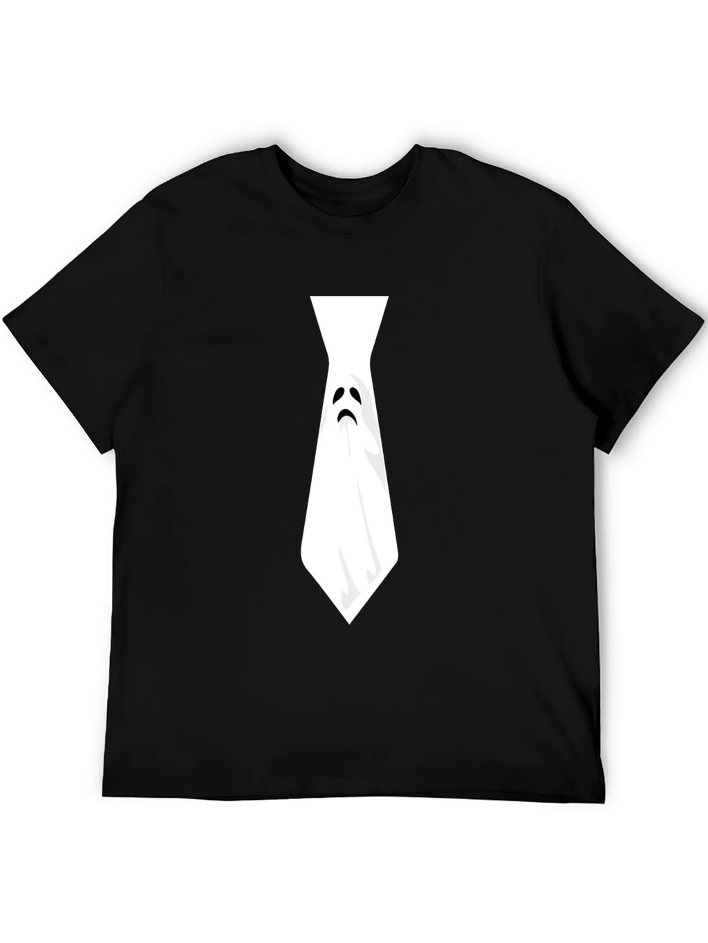 Ghost Tie Graphic Tee - Halloween Humor Shirt product image 5