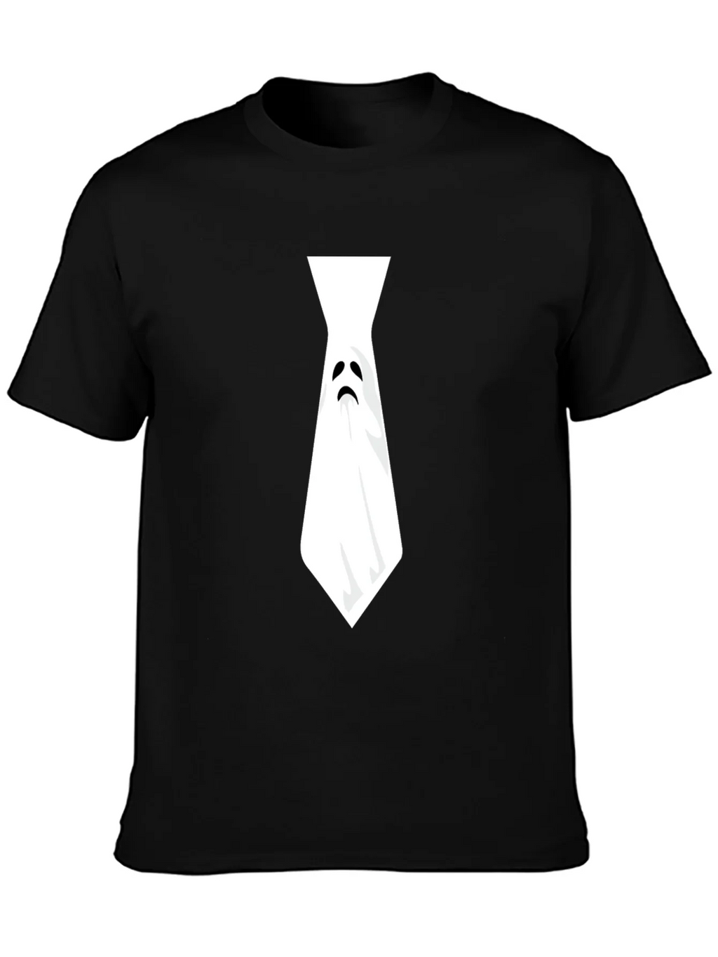 Ghost Tie Graphic Tee - Halloween Humor Shirt product image 3