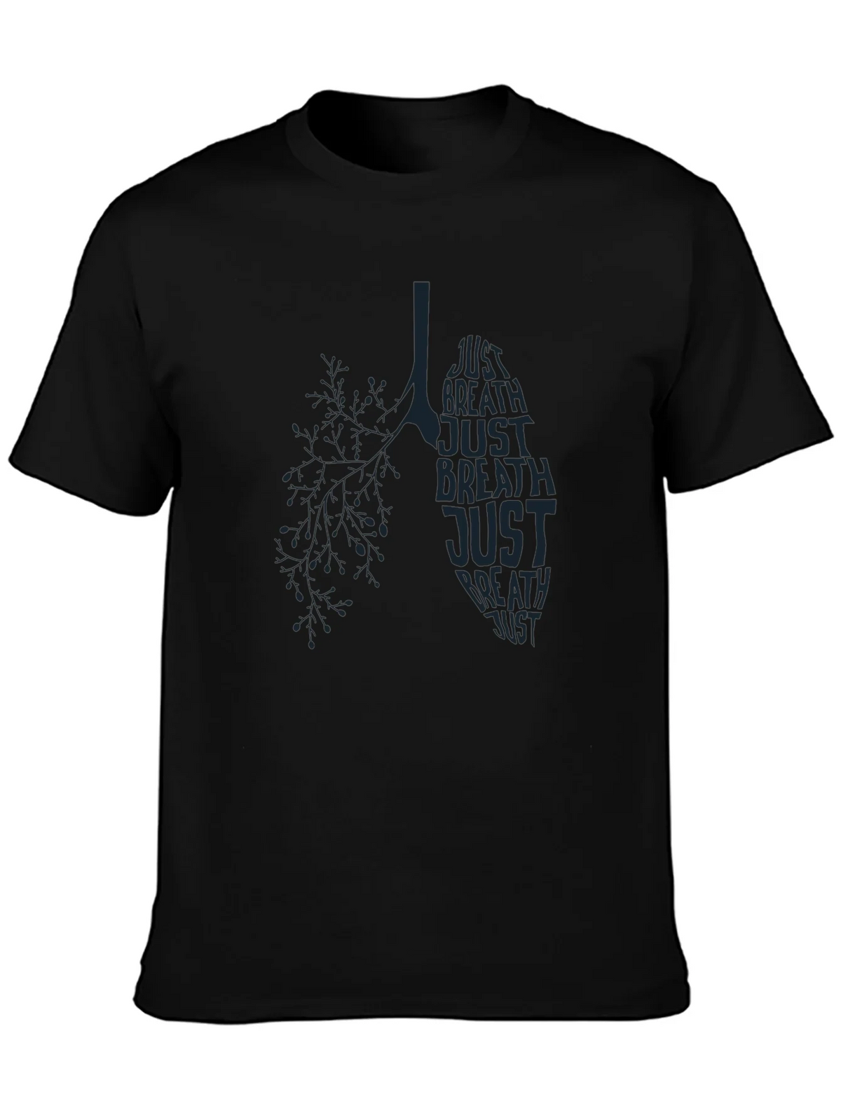 Just Breathe Lung Graphic T-Shirt - Mens product image 3