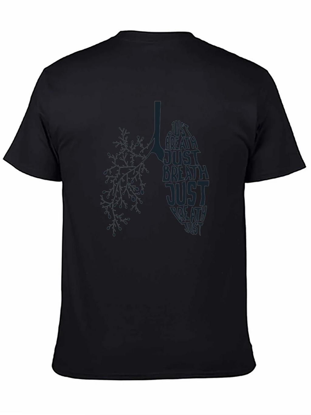 Just Breathe Lung Graphic T-Shirt - Mens product image 4