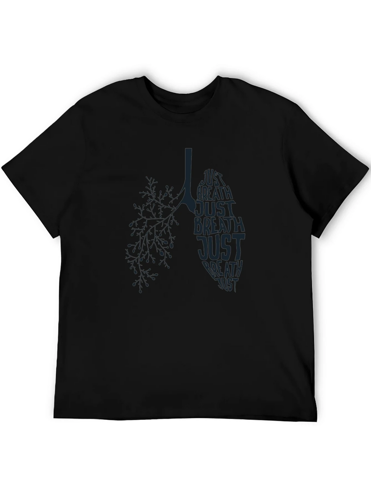 Just Breathe Lung Graphic T-Shirt - Mens product image 5