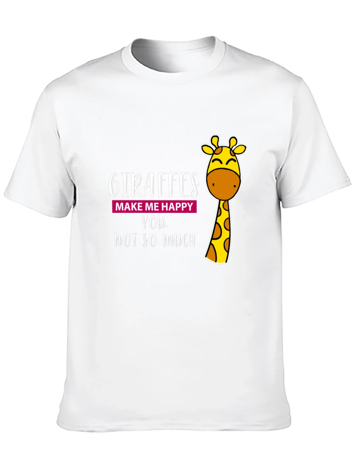Giraffe Humor Graphic Tee - Black Cotton T-Shirt product image 9