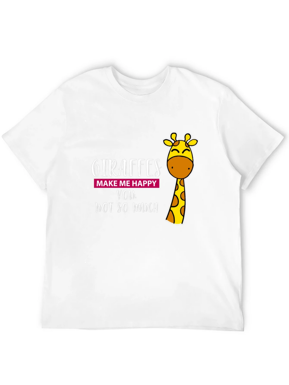 Giraffe Humor Graphic Tee - Black Cotton T-Shirt product image 11