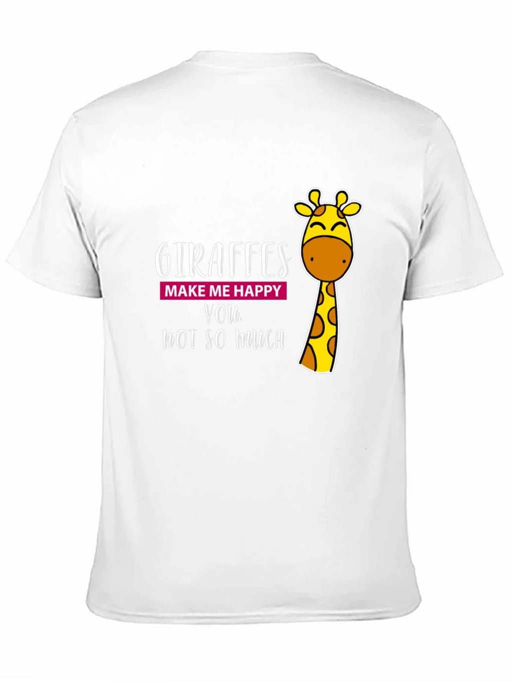 Giraffe Humor Graphic Tee - Black Cotton T-Shirt product image 10