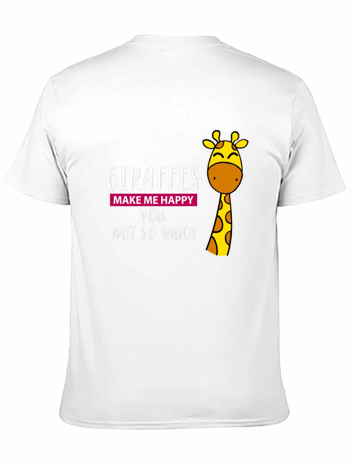 Giraffe Humor Graphic Tee - Black Cotton T-Shirt product image 10