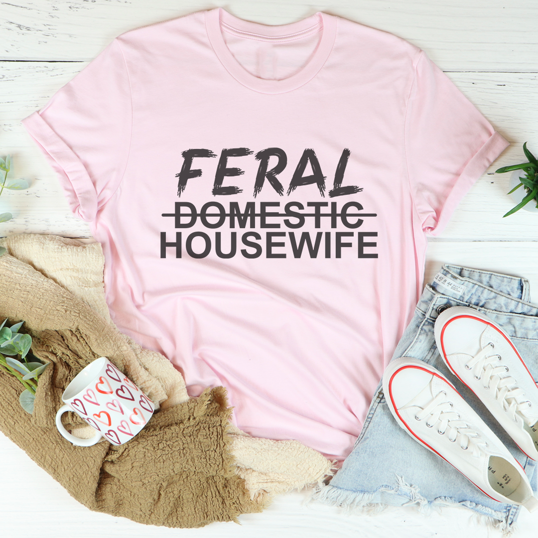 "Feral Domestic Housewife" Sarcastic Mom Graphic Top product image 4