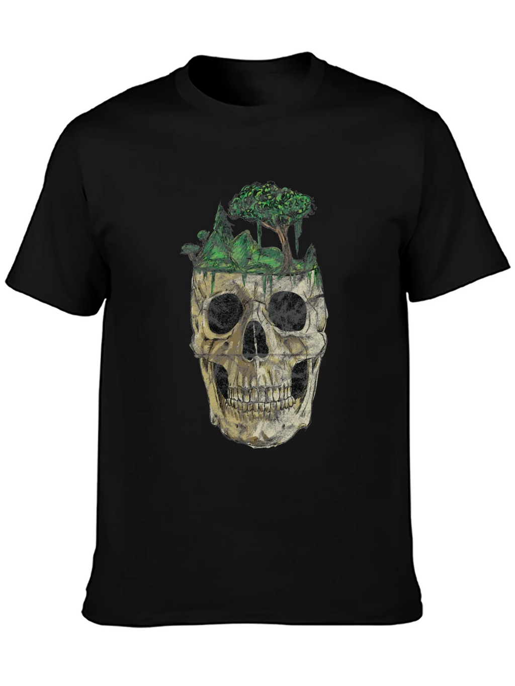 Skull & Nature Graphic T-Shirt - Unique Design product image 2