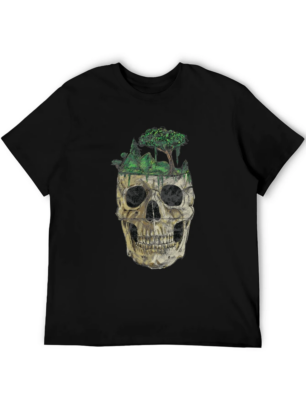 Skull & Nature Graphic T-Shirt - Unique Design product image 3