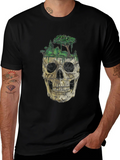 Skull & Nature Graphic T-Shirt - Unique Design product image 1