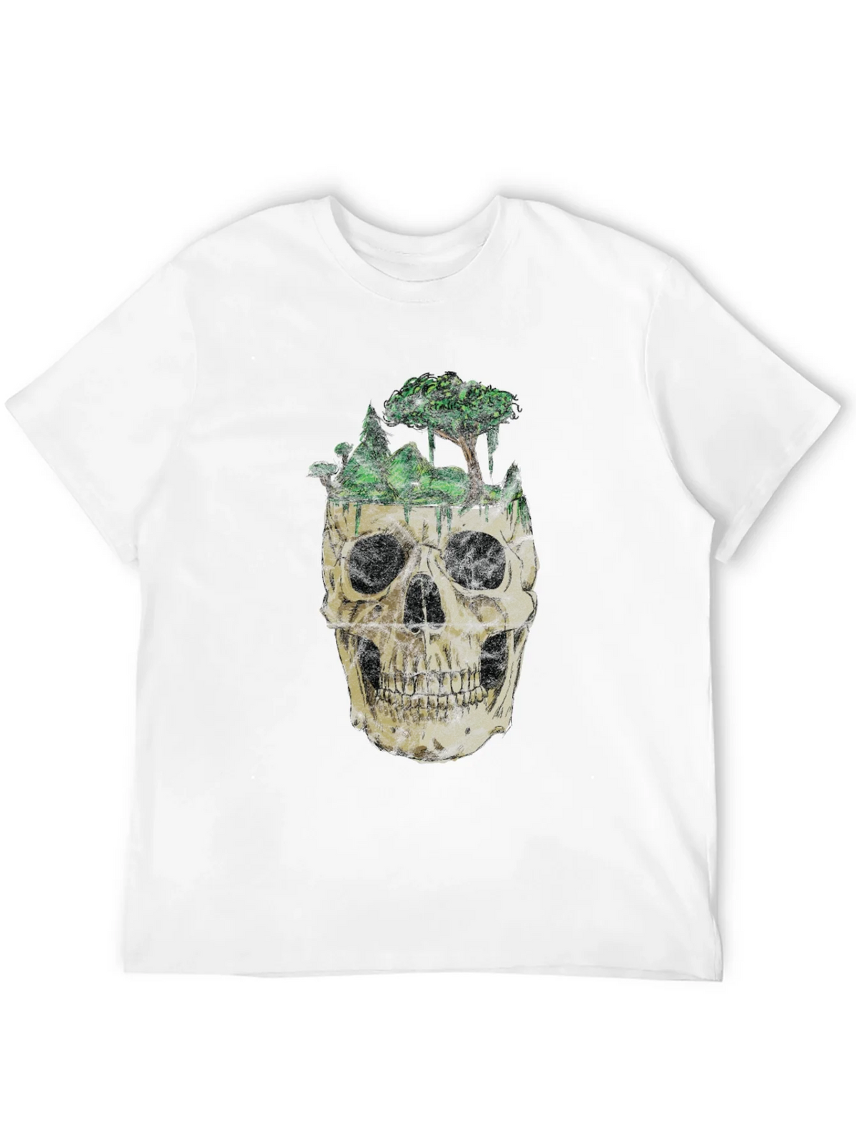 Skull & Nature Graphic T-Shirt - Unique Design product image 5