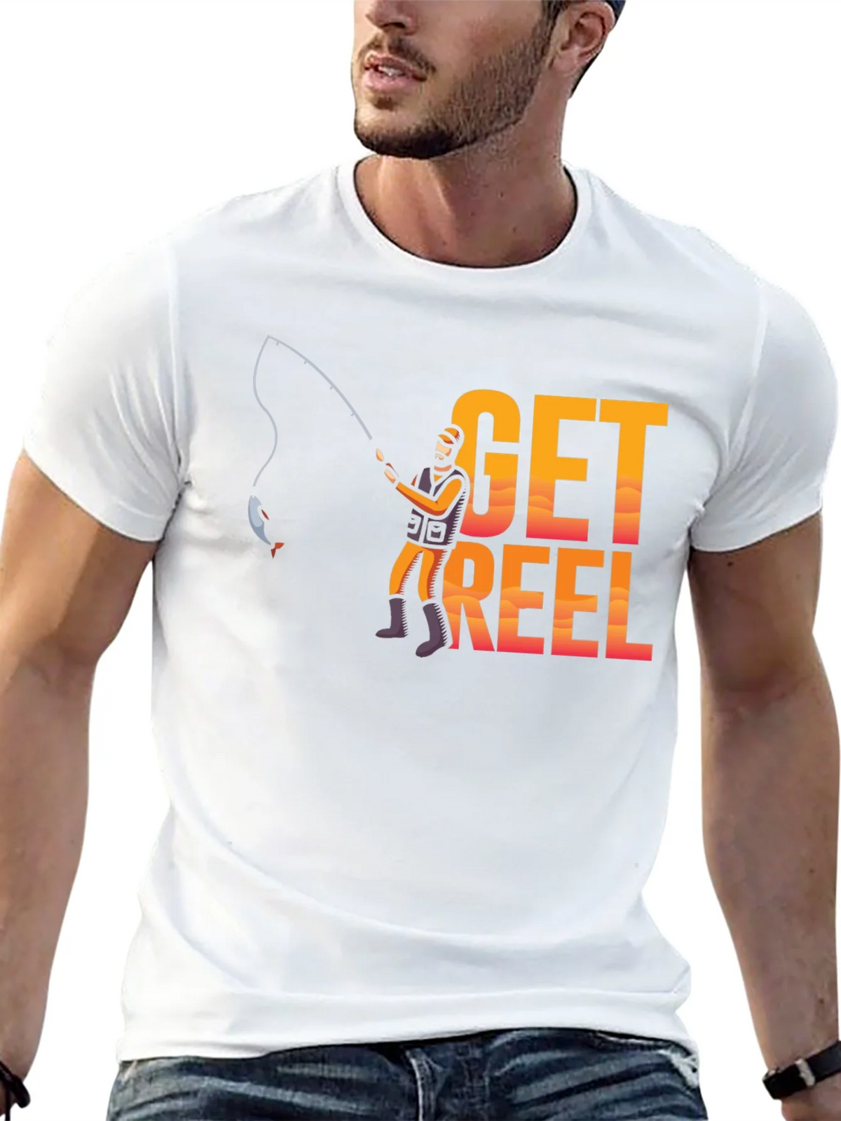 Get Reel Fishing T-Shirt - Anglers Graphic Tee product image 5
