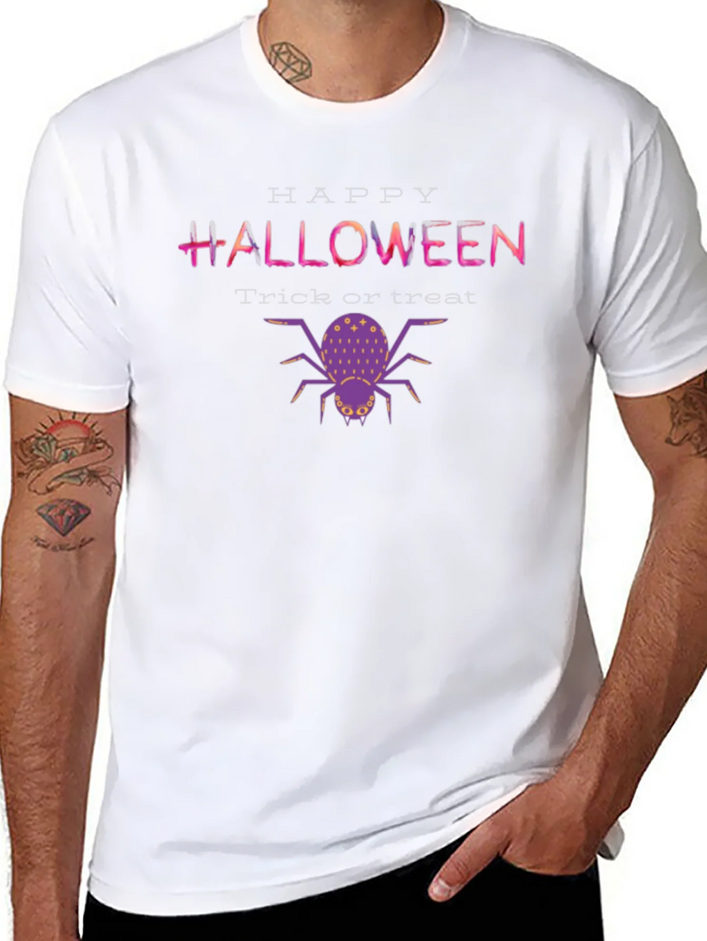 Halloween Spider T-Shirt - Trick or Treat Graphic Tee product image 5