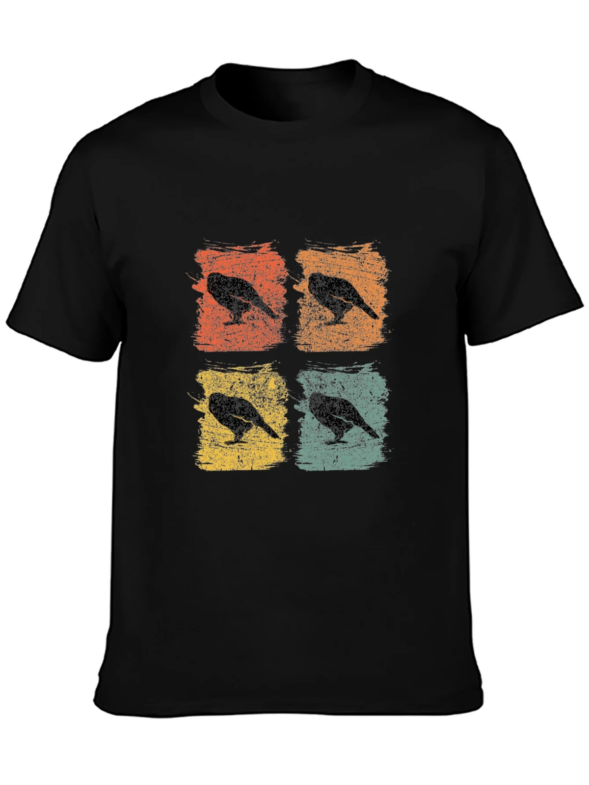 Retro Crow Pop Art T-Shirt product image 2