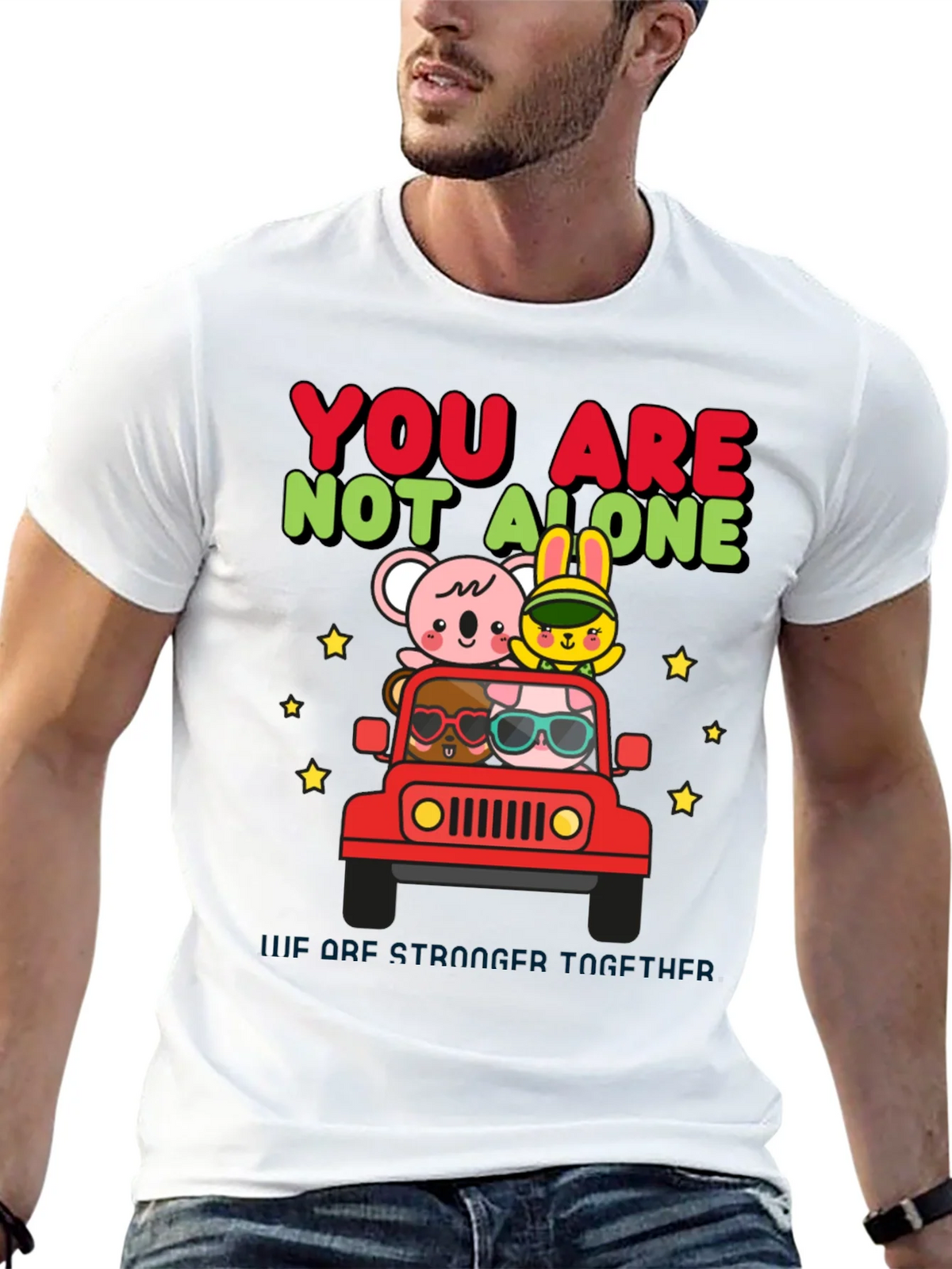 You Are Not Alone Animal Graphic T-Shirt product image 3
