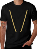 Gold Chain T-Shirt - Novelty Graphic Tee product image 1