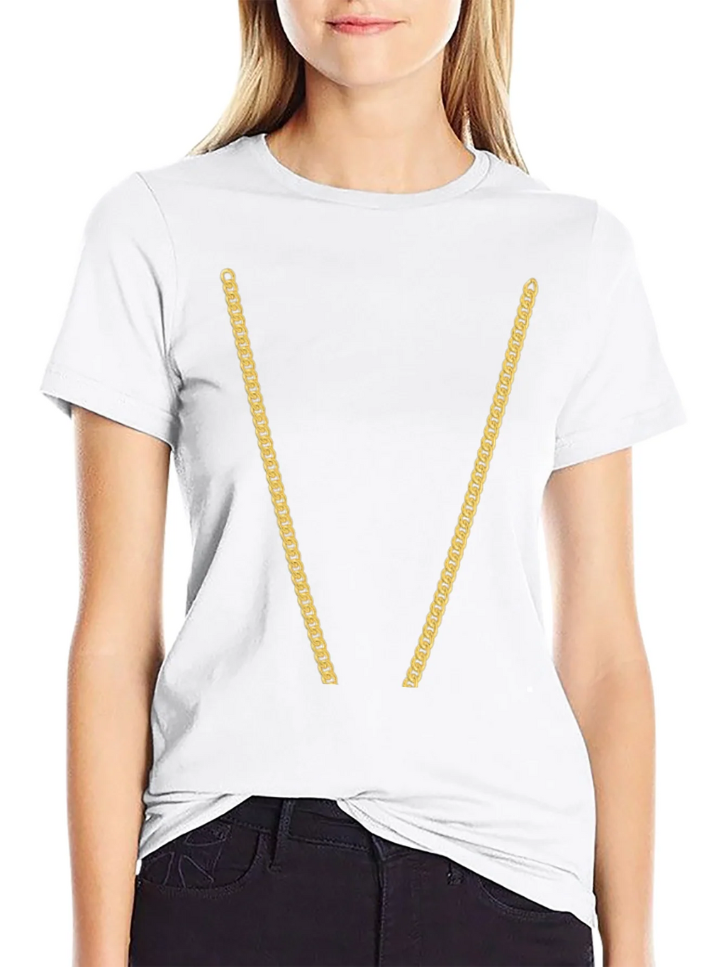 Gold Chain T-Shirt - Novelty Graphic Tee product image 7