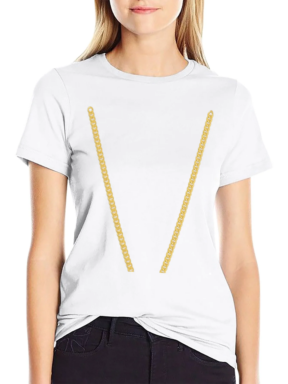 Gold Chain T-Shirt - Novelty Graphic Tee product image 7