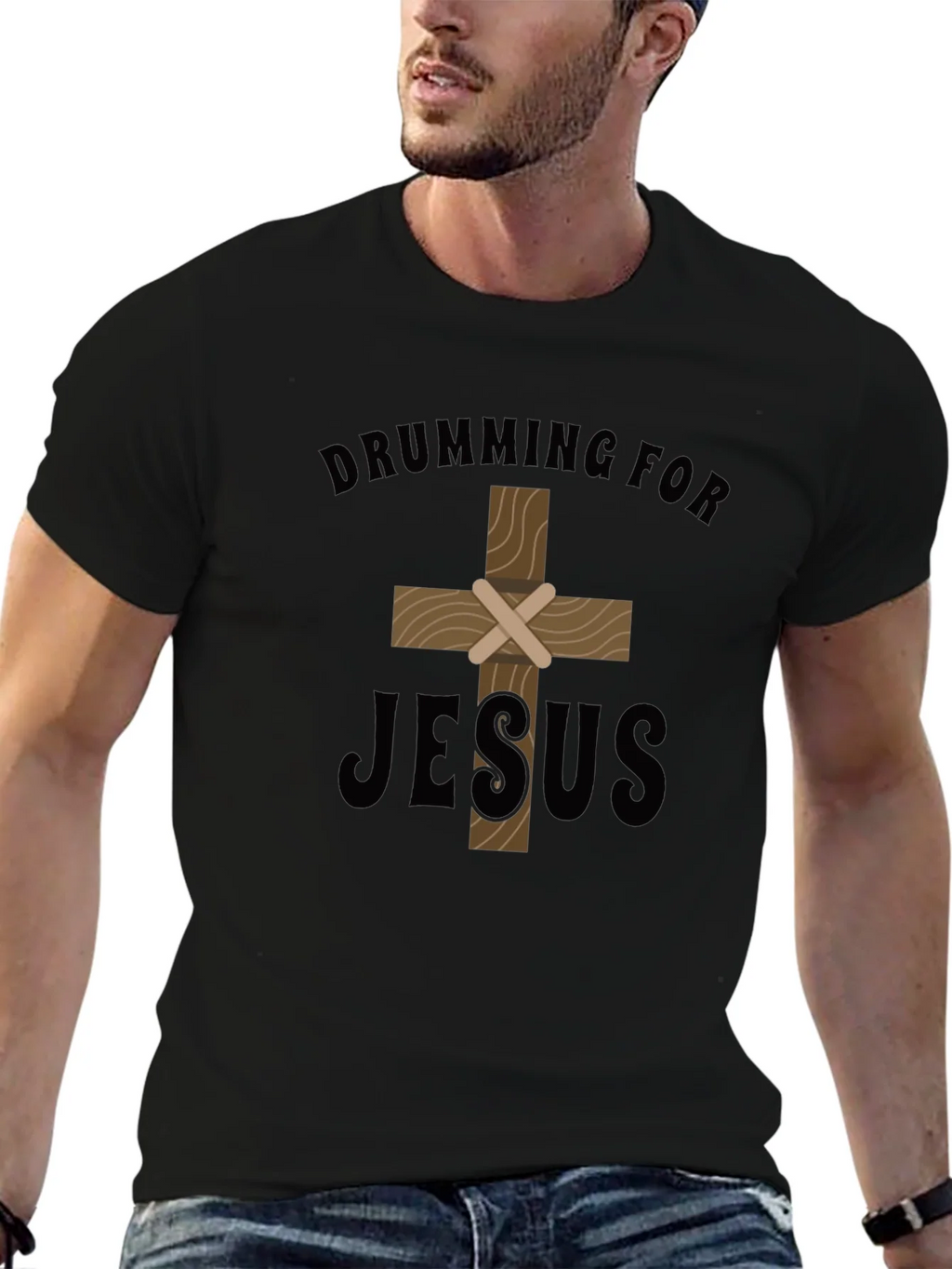 Drumming for Jesus T-Shirt - Christian Apparel product image 3