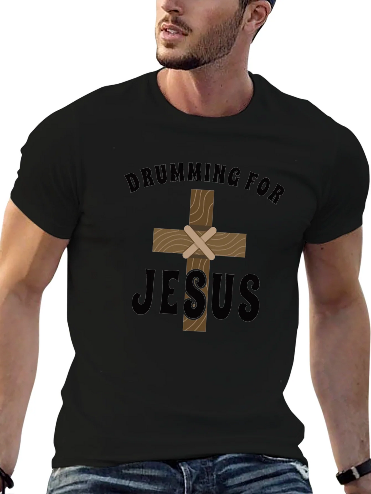 Drumming for Jesus T-Shirt - Christian Apparel product image 3