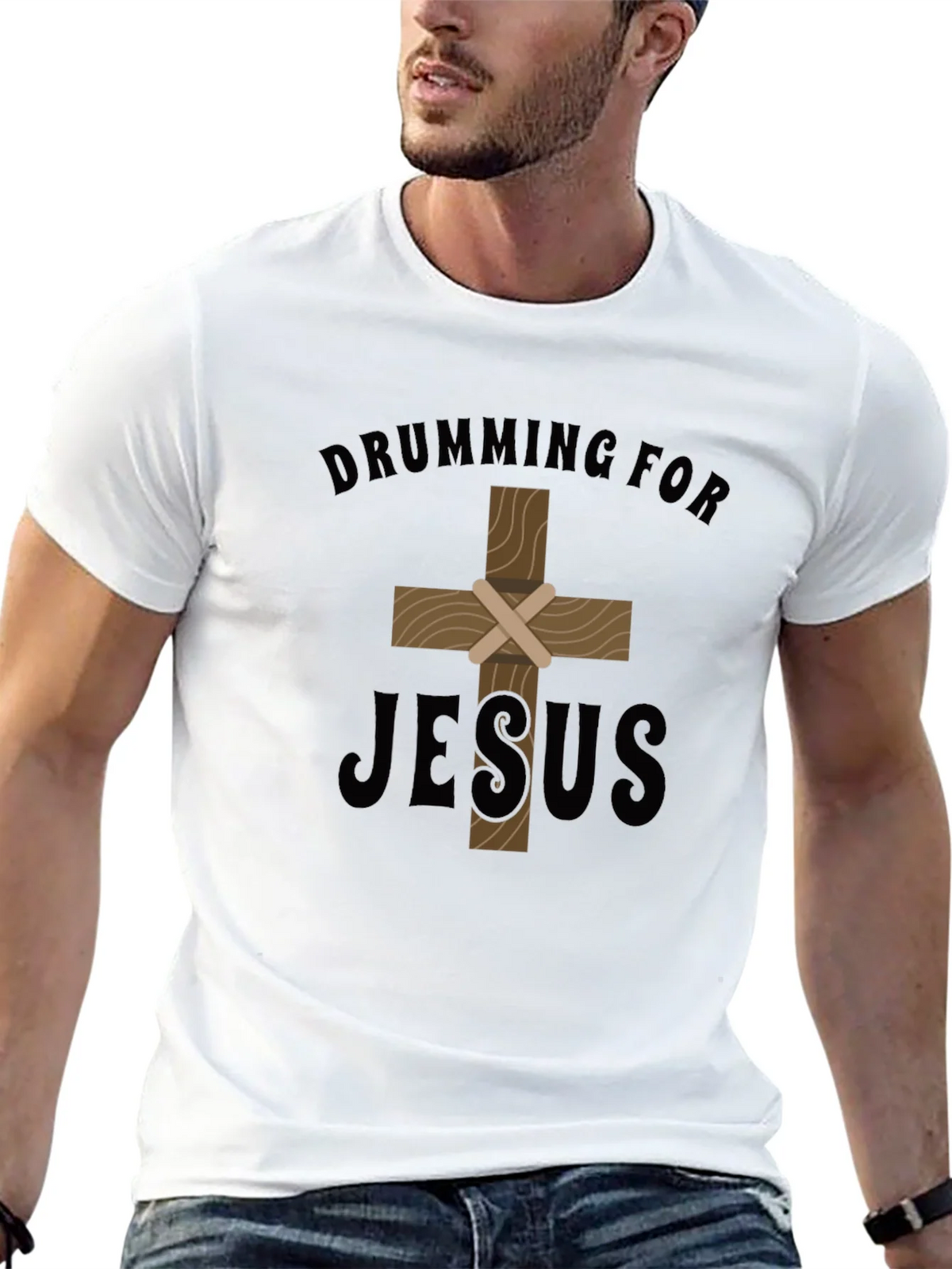 Drumming for Jesus T-Shirt - Christian Apparel product image 9