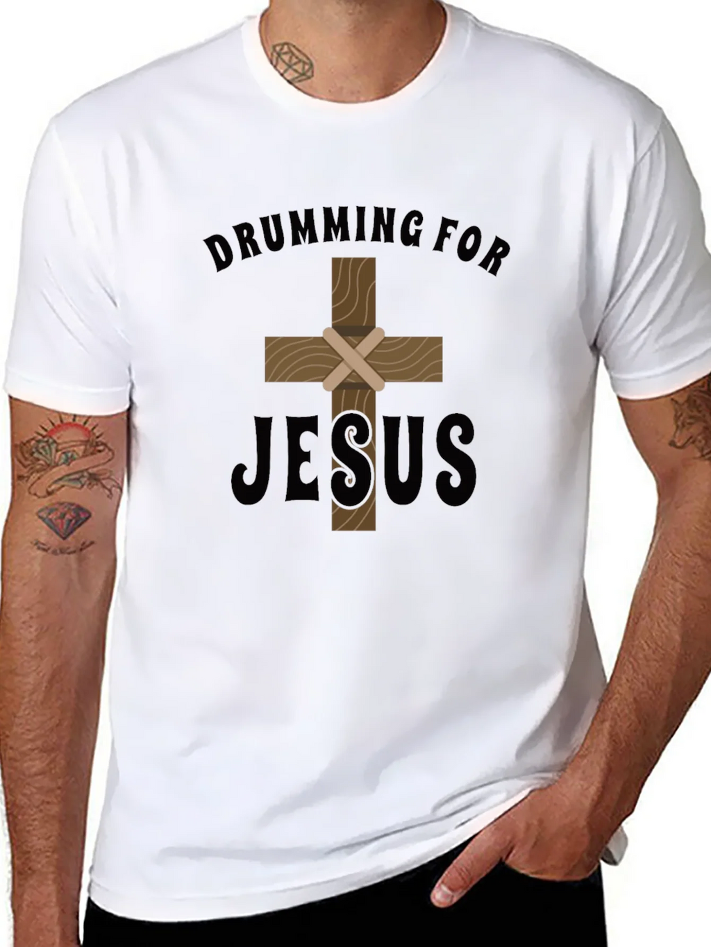 Drumming for Jesus T-Shirt - Christian Apparel product image 4