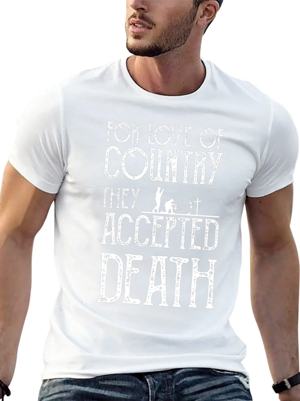 For Love of Country Graphic Print Black T-Shirt product image 5