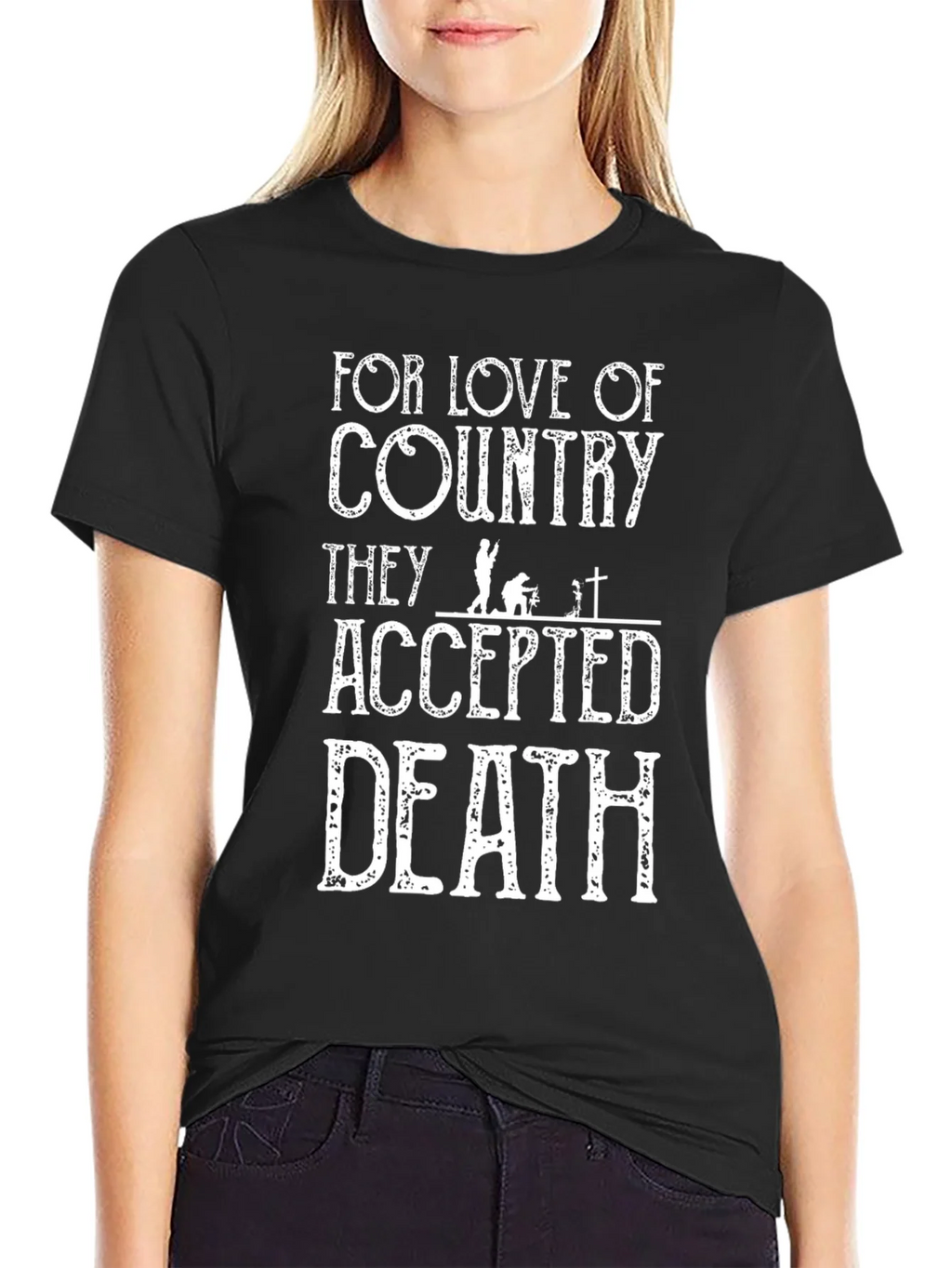 For Love of Country Graphic Print Black T-Shirt product image 1