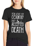 For Love of Country Graphic Print Black T-Shirt product image 1