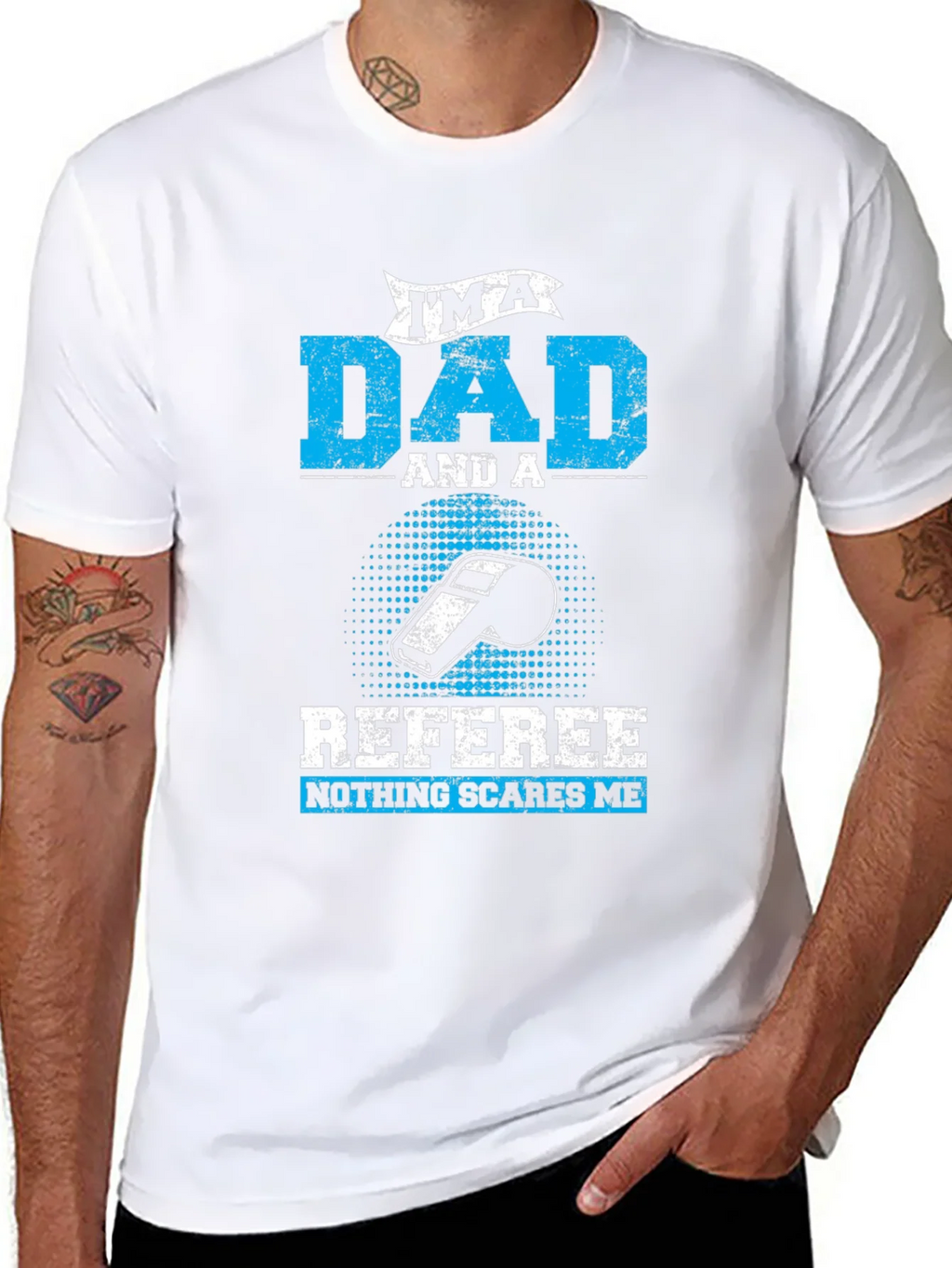 Dad Referee T-Shirt - Nothing Scares Me! product image 6