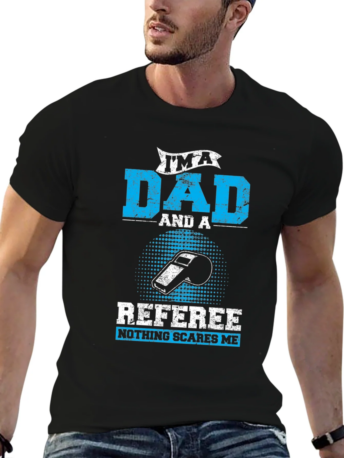 Dad Referee T-Shirt - Nothing Scares Me! product image 5