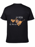 Funny Lion and Cheetah Graphic T-Shirt product image 1