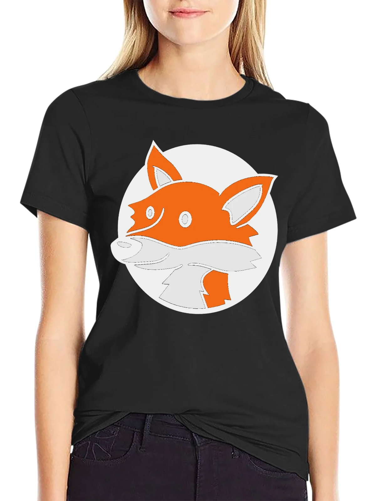 Fox Graphic Black T-Shirt - Stylish Animal Design product image 1