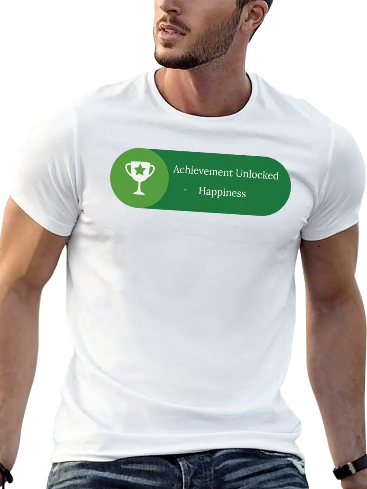 Achievement Unlocked Happiness Graphic T-Shirt product image 4