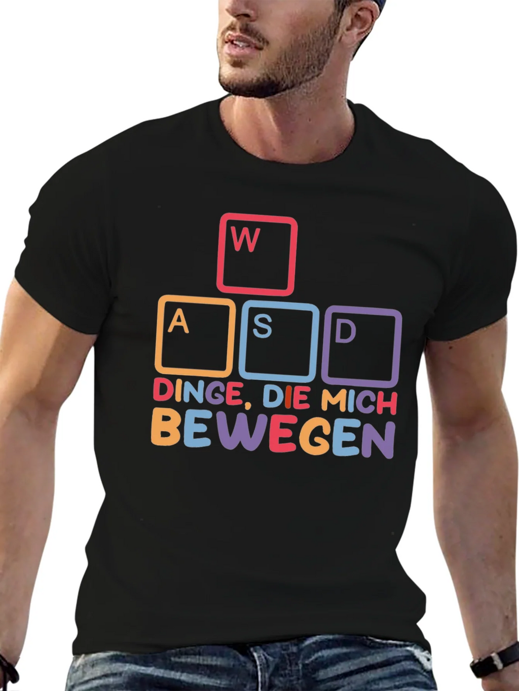 WASD Gaming T-Shirt - DINGE DIE MICH BEWEGEN product image 5