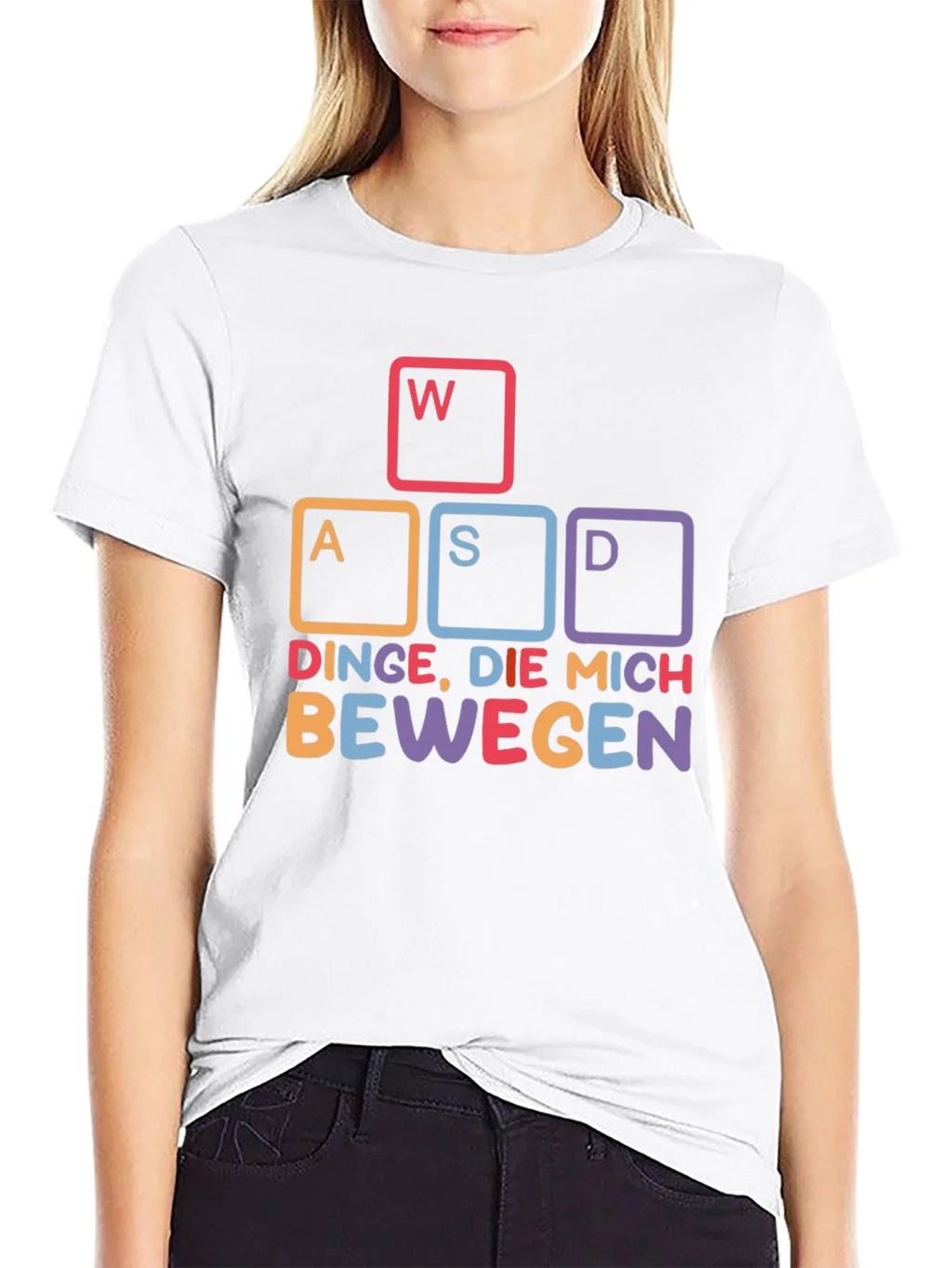 WASD Gaming T-Shirt - DINGE DIE MICH BEWEGEN product image 6