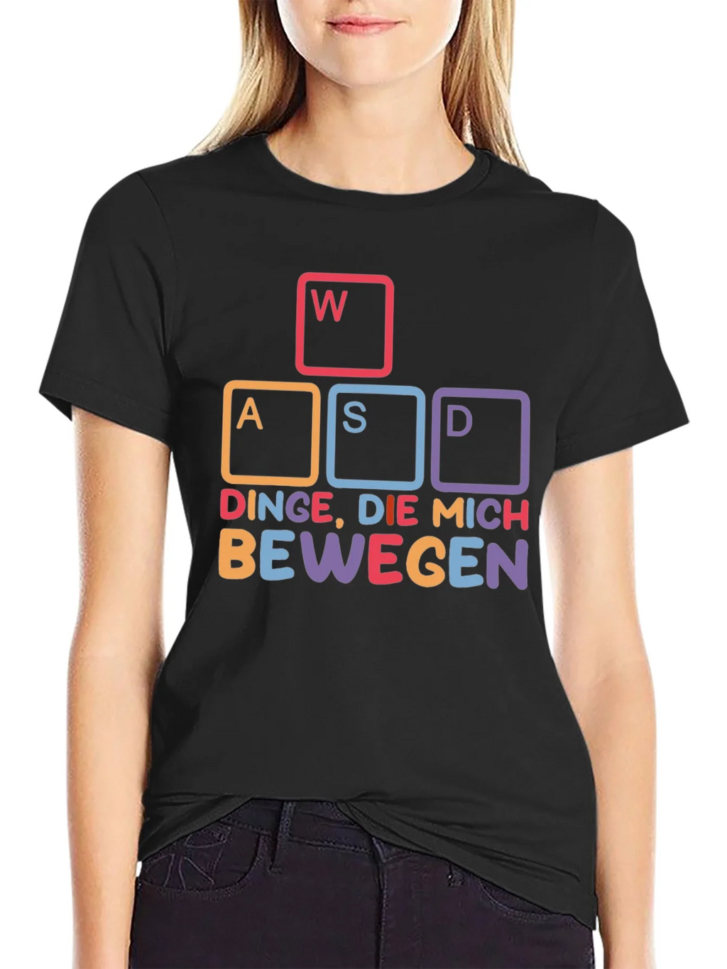 WASD Gaming T-Shirt - DINGE DIE MICH BEWEGEN product image 2
