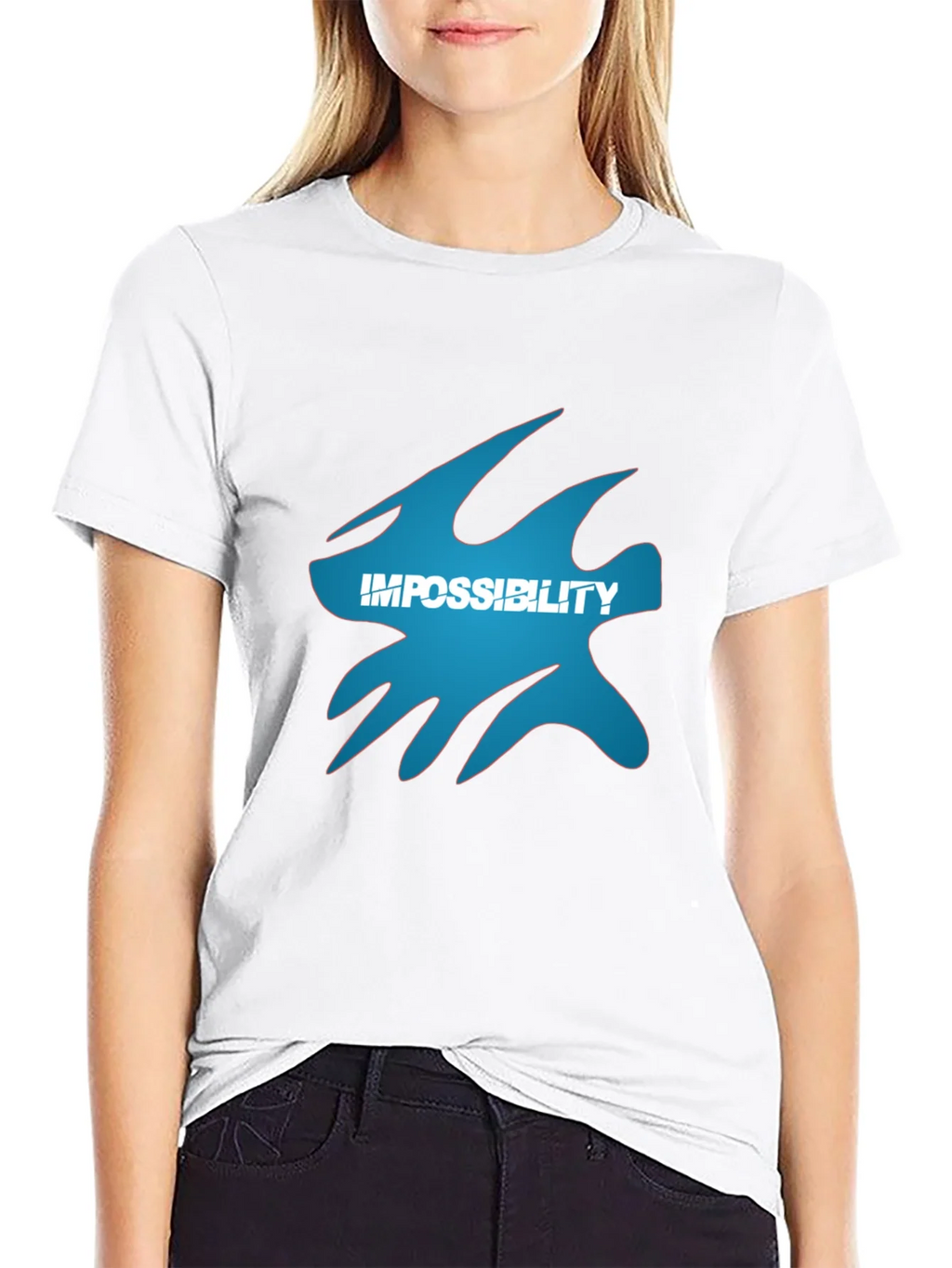 Impossibility Graphic Black T-Shirt product image 8