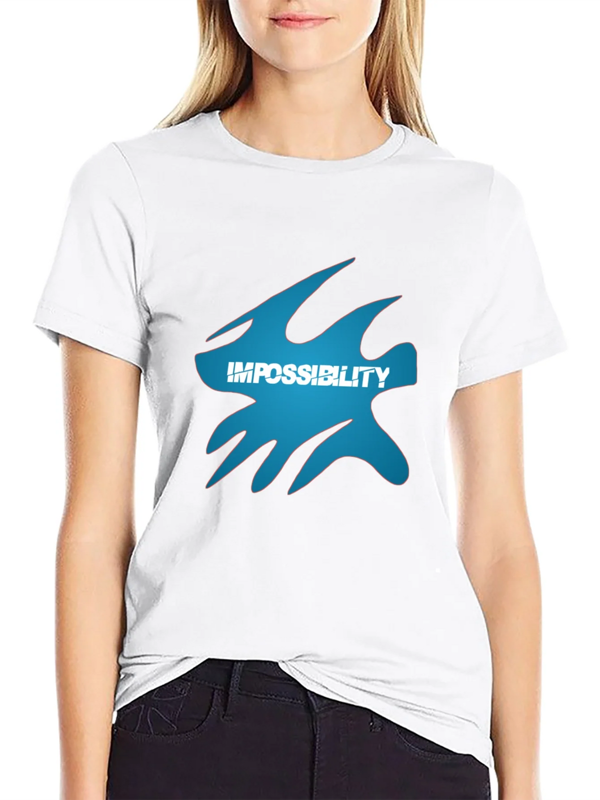 Impossibility Graphic Black T-Shirt product image 8