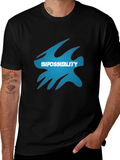 Impossibility Graphic Black T-Shirt product image 1
