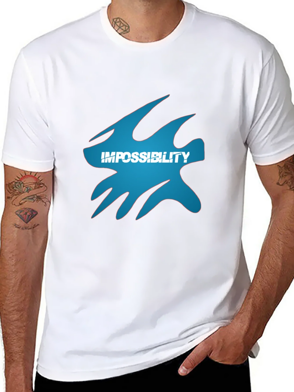 Impossibility Graphic Black T-Shirt product image 7