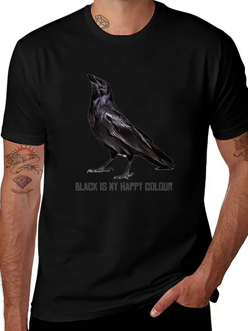 Raven Black is My Happy Colour T-Shirt product image 1