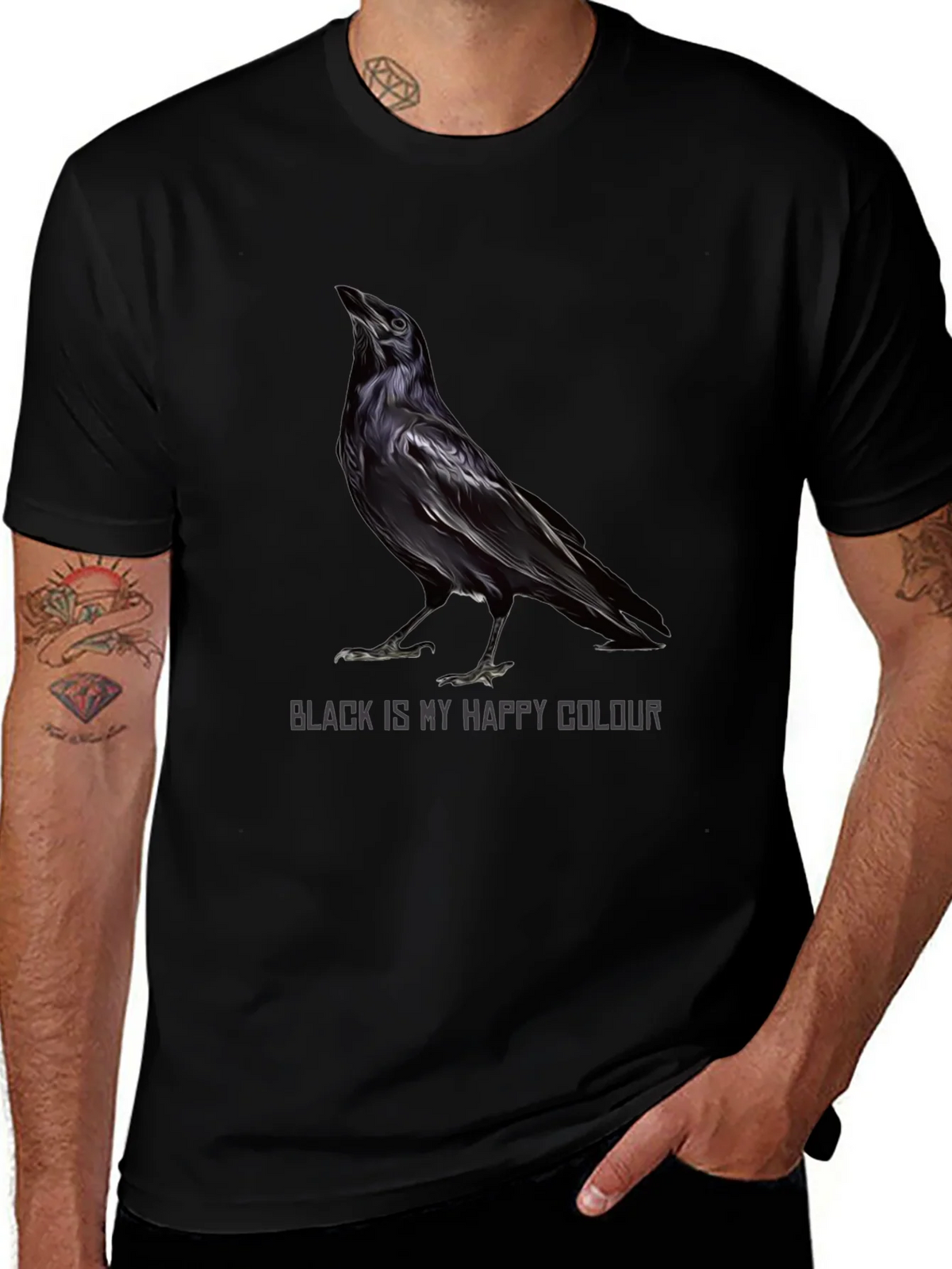 Raven Black is My Happy Colour T-Shirt product image 1